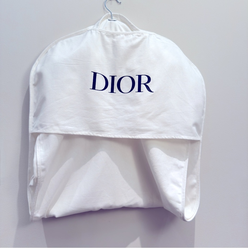 Dior Large White Garment Bag Cotton 4 Feet x 2 Feet